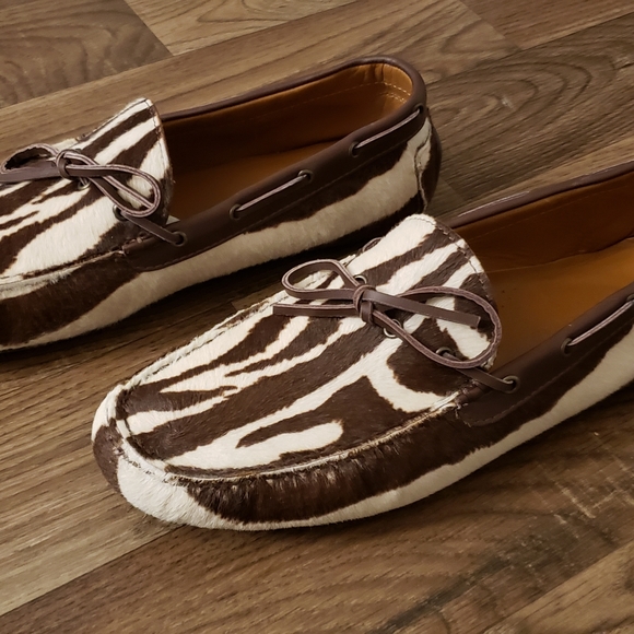 Ralph lauren purple label zebra calf hair Drivers main image 7